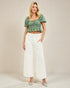White Wide-Leg Pants