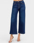 Dark Wash High Rise Wide Leg Crop Jeans