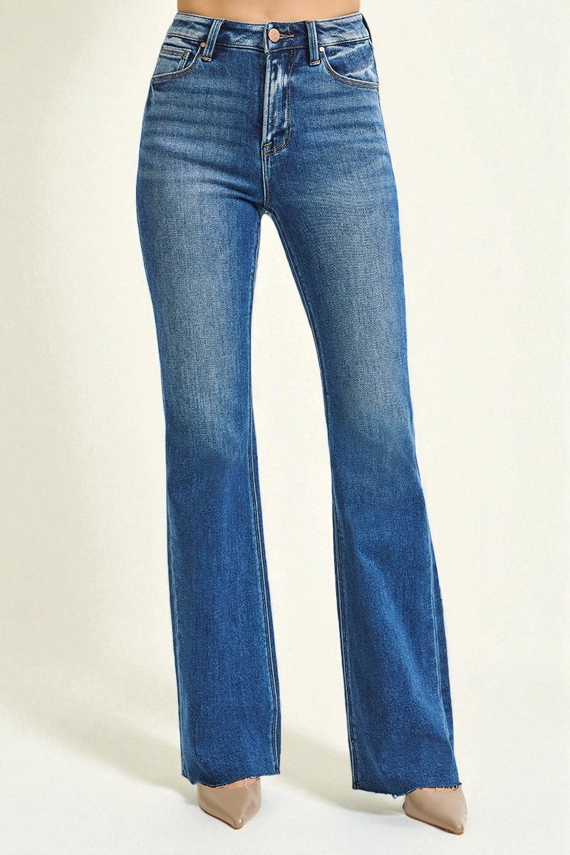 Indigo High Rise Flare Jeans
