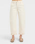 Ivory High Rise Barrel Jeans