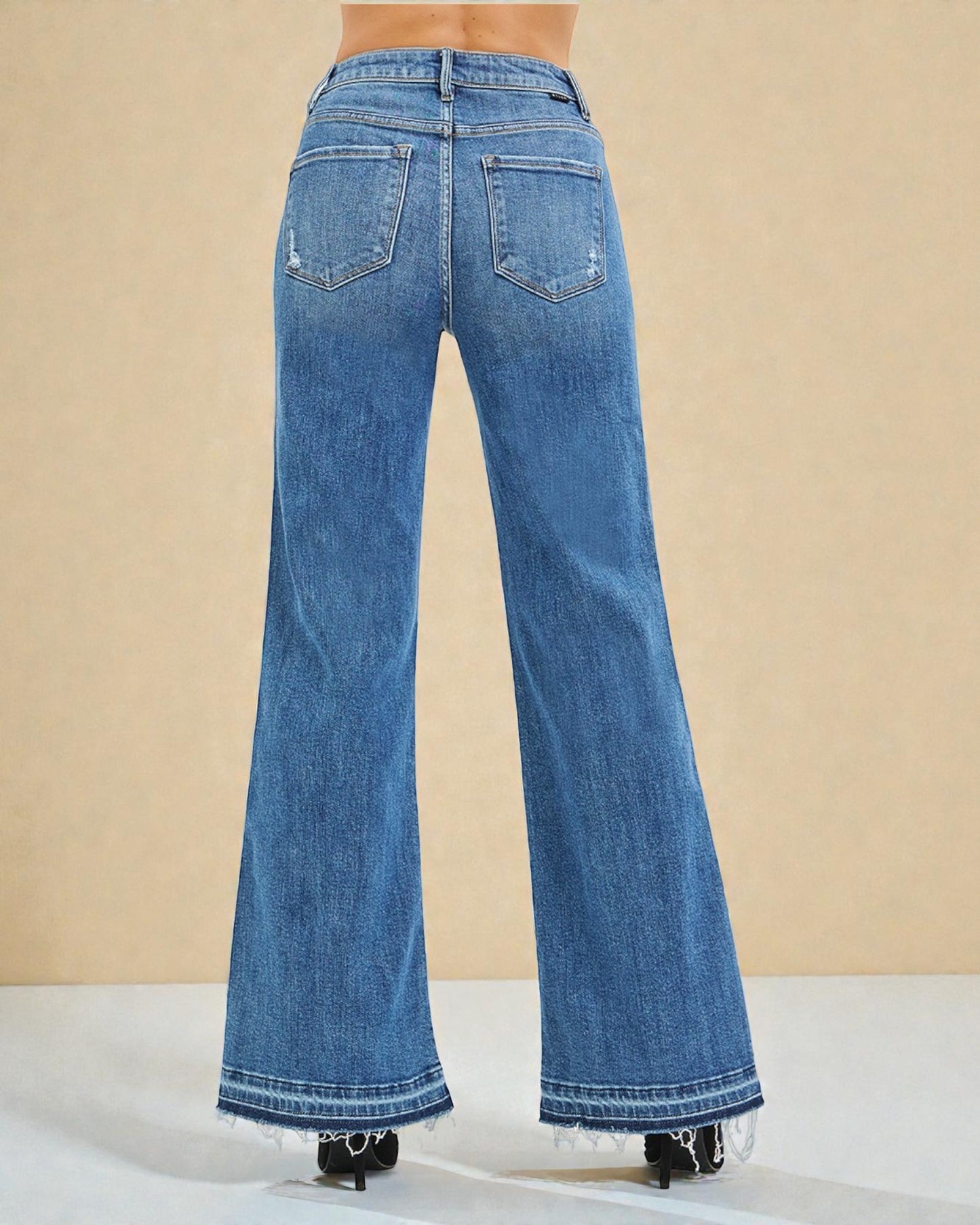 Medium Wash Wide Leg Jeans