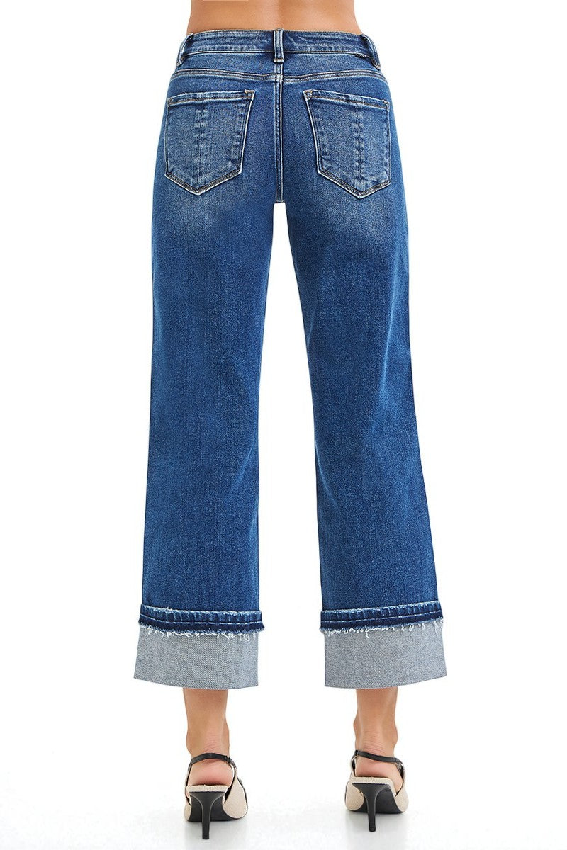 Blue jeans with a white background