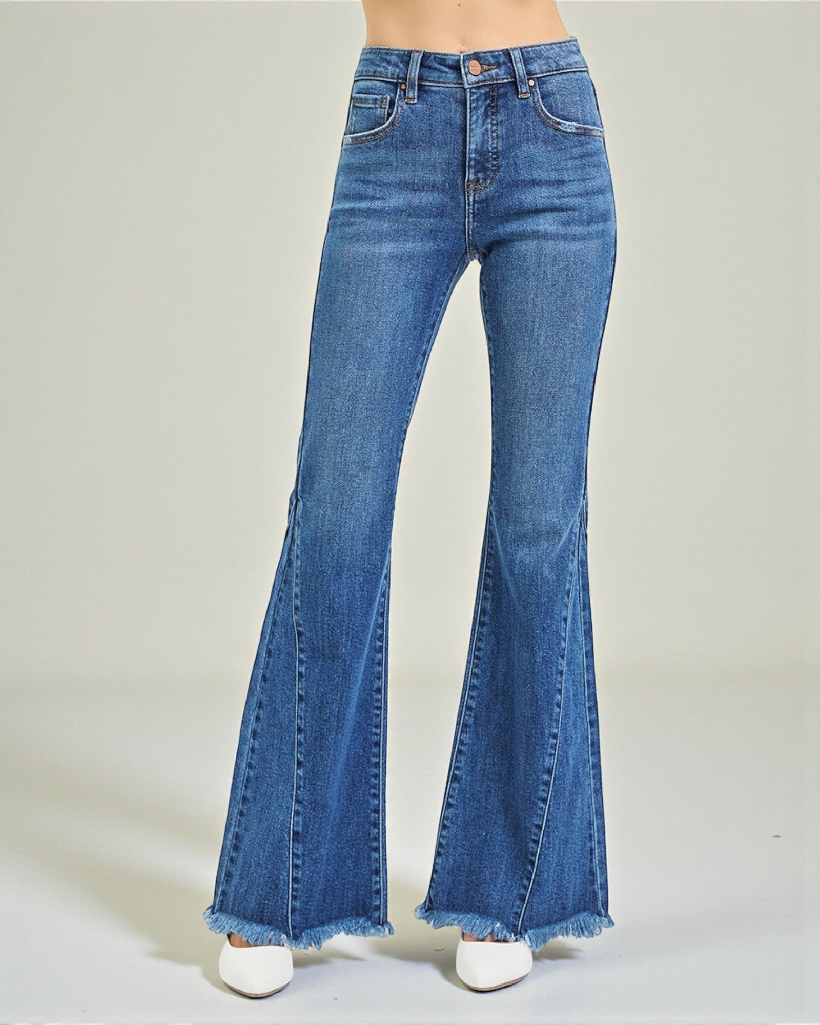 Medium Wash Flare Jeans