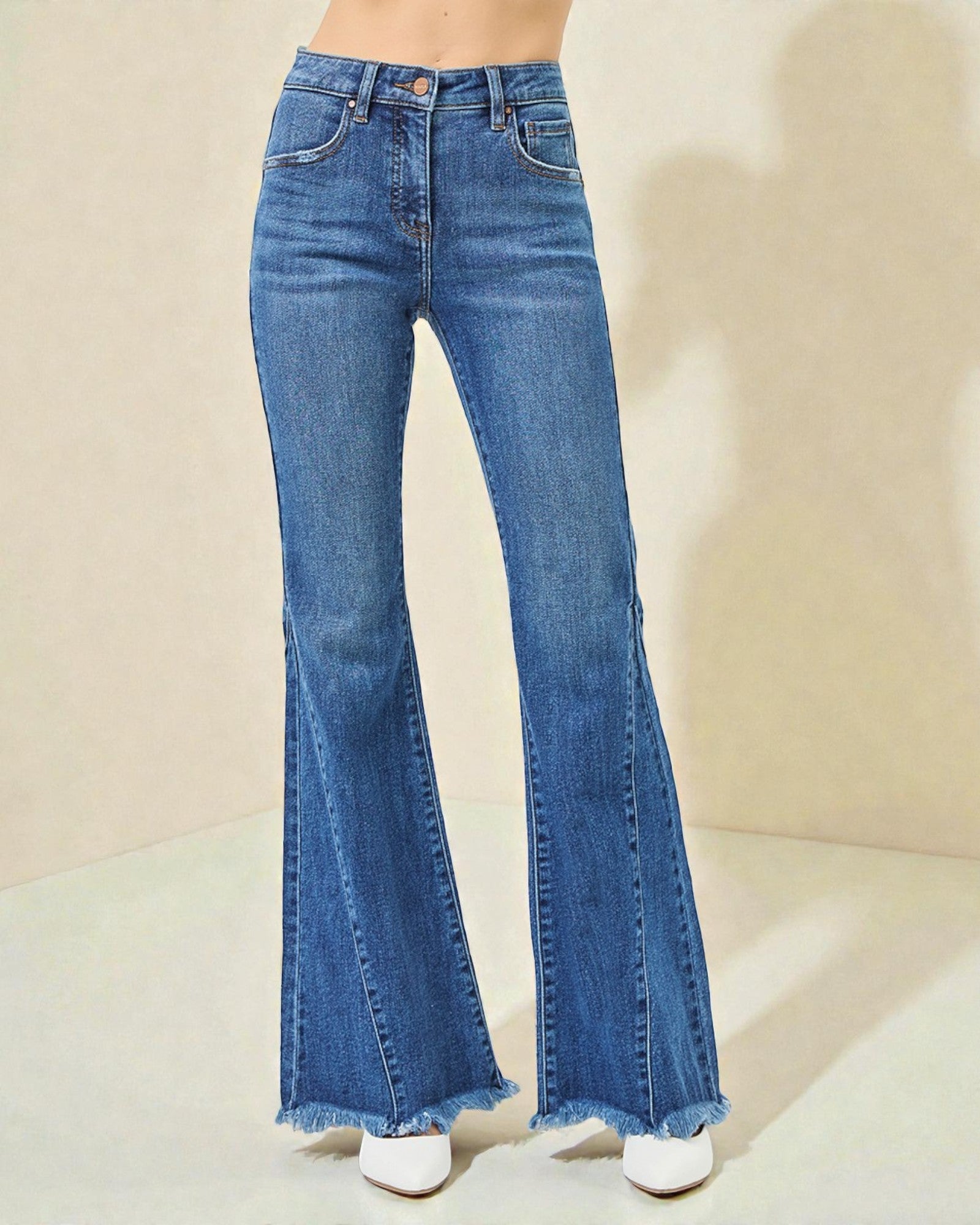 Medium Wash Flare Jeans
