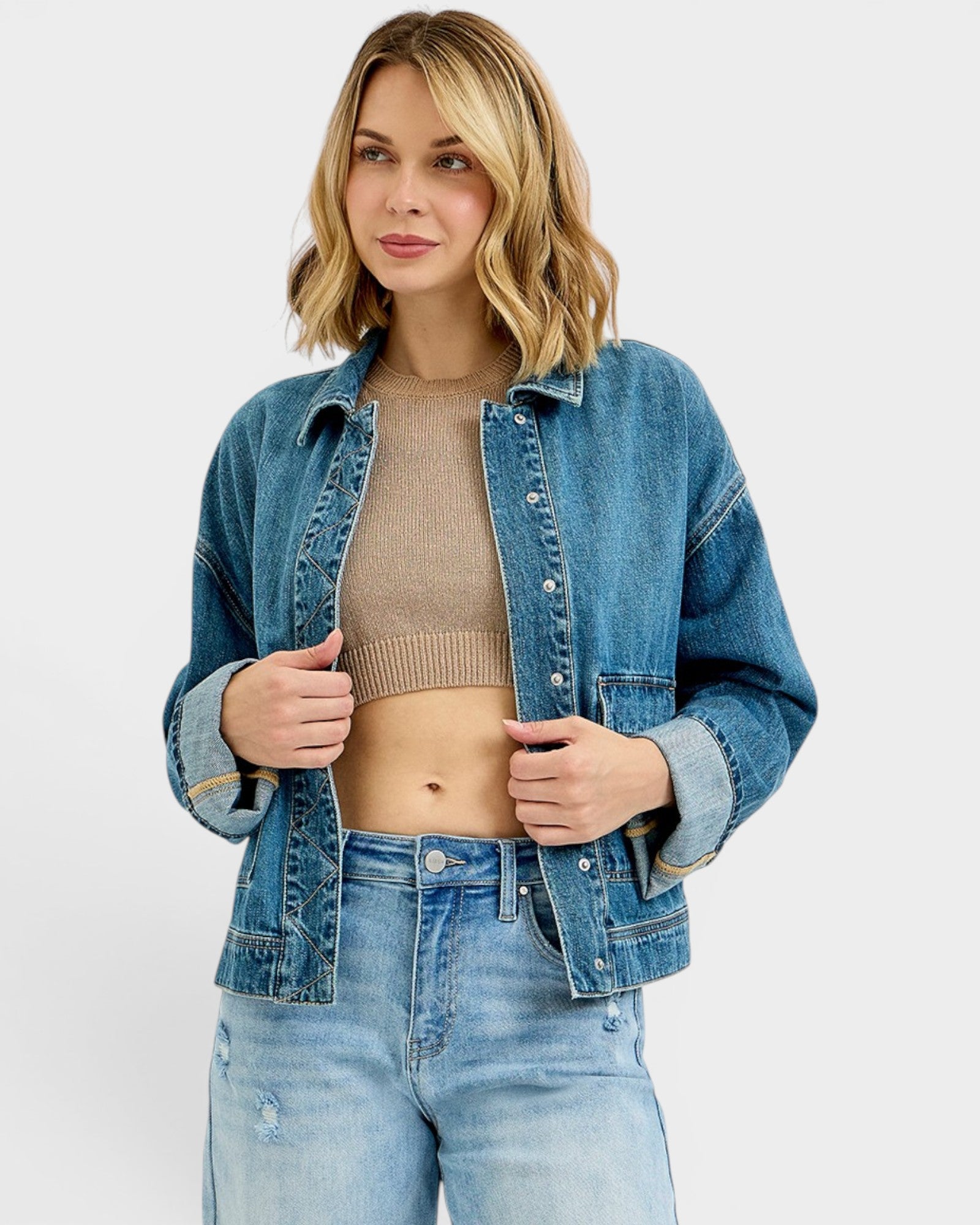 Medium Wash Denim Jacket