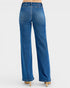 Blue jeans on a white background