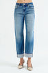 Blue jeans with a white background