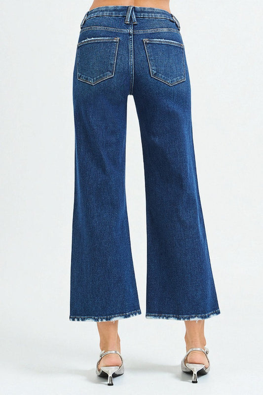 Blue jeans on a white background