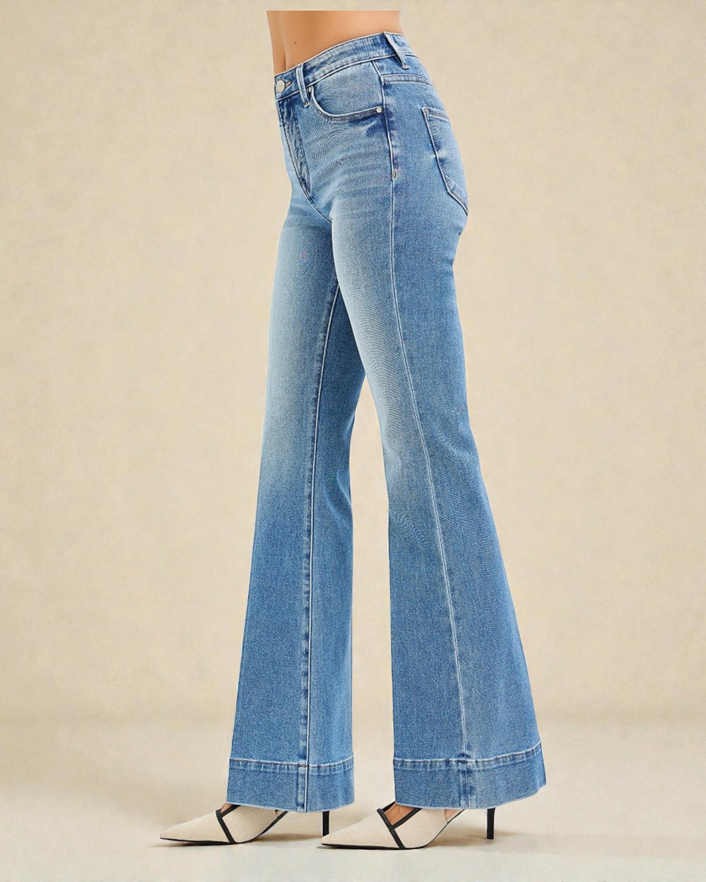 Light Wash Flare Jeans