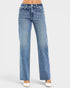 Blue jeans on a white background