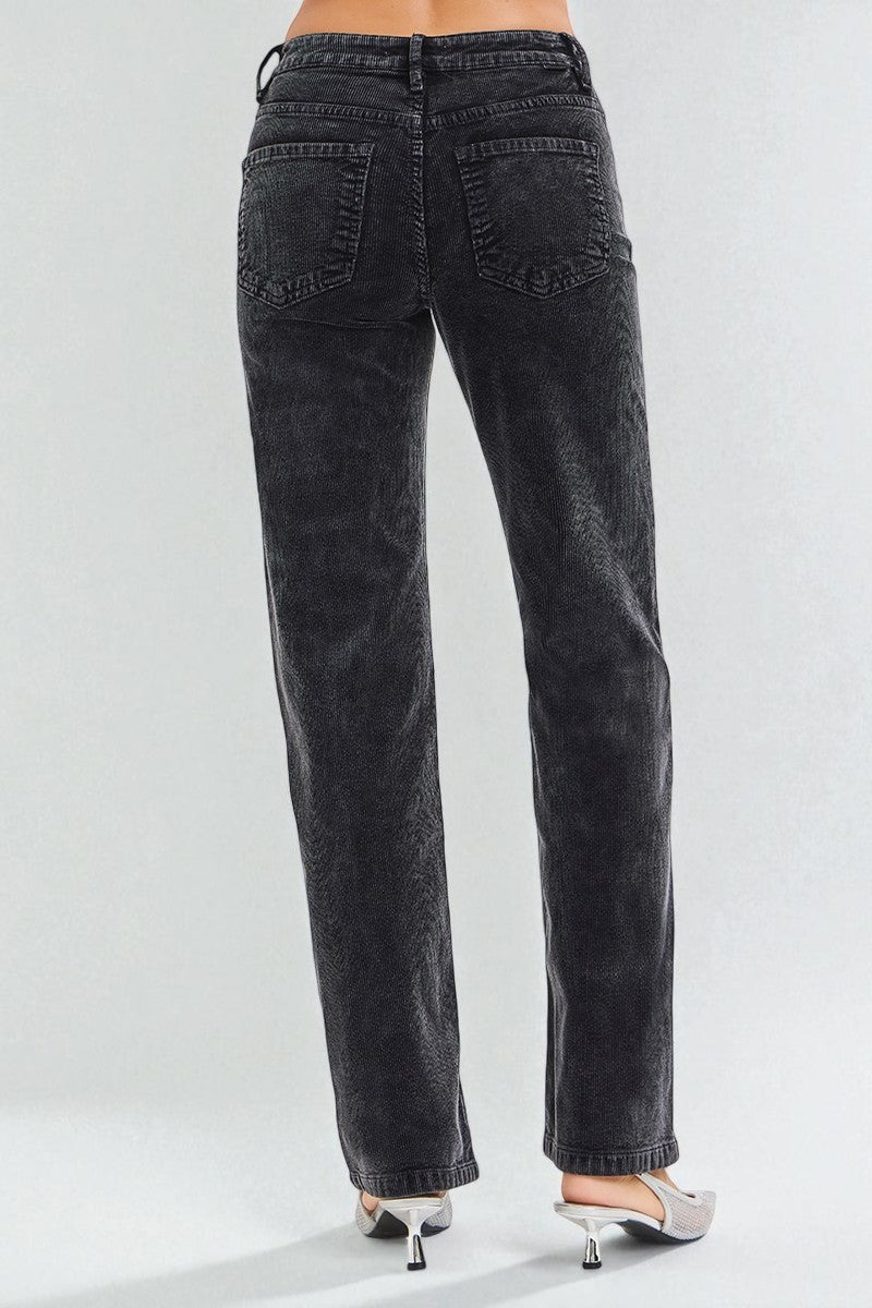 Black jeans on a white background