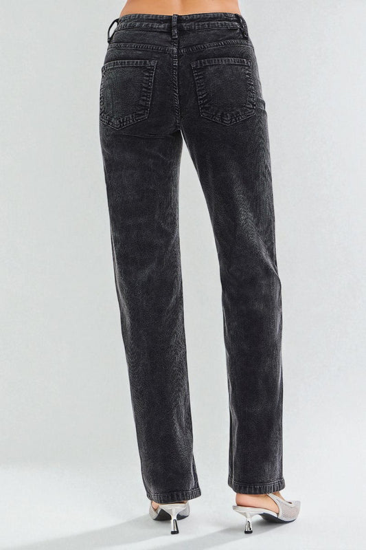 Black jeans on a white background