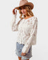 Ivory Lace Knit Cardigan