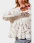 Ivory Lace Knit Cardigan
