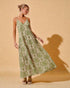 Olive & Ivory Damask Maxi Dress