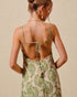 Olive & Ivory Damask Maxi Dress