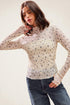 Ivory Smocked Mock Neck Top