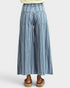 Denim Stripe Wide Leg Pants