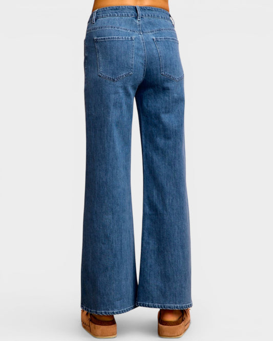 Medium Wash Wide Leg Jeans