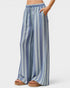 Blue Stripe Wide Leg Pants