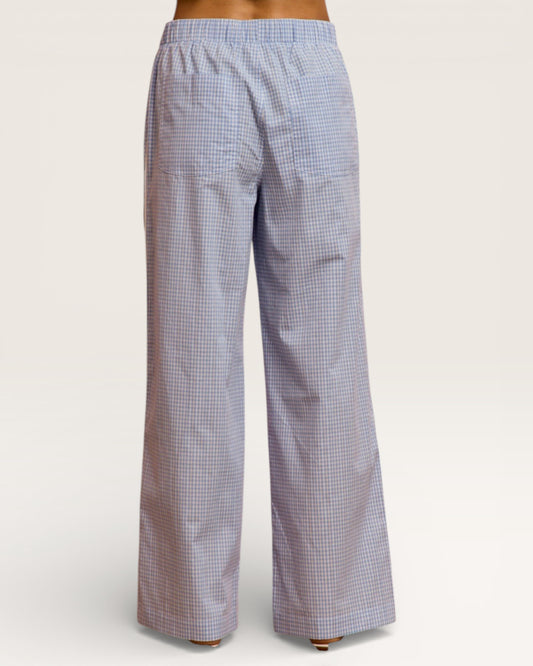 Checkered pants on a white background