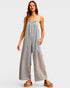 Light Wash Wide Leg Denim Overalls