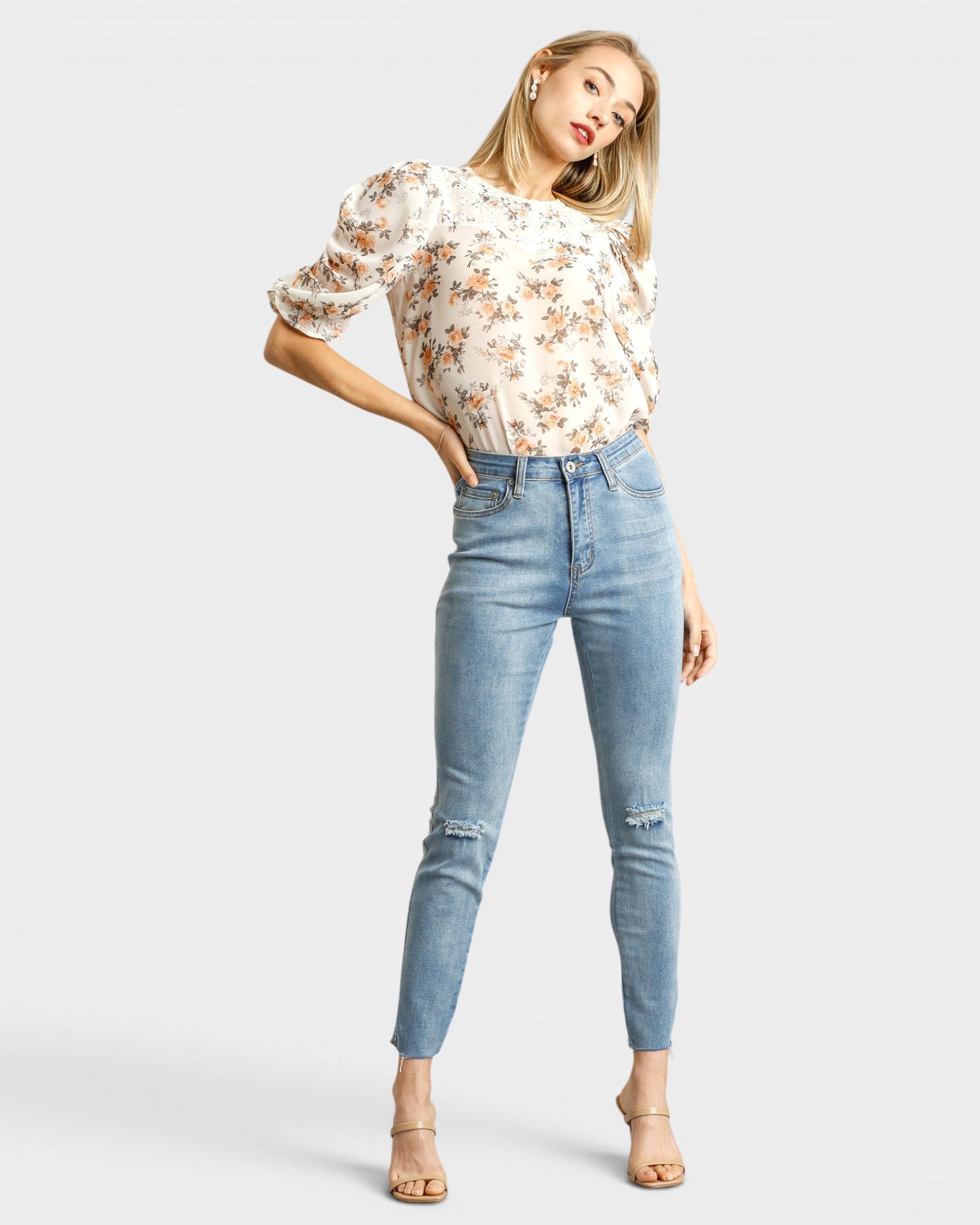Light Wash Slim Jeans