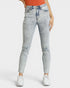 Light Wash Acid Wash Slim Jeans