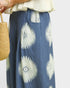 Dusty Blue Sunburst Print Wide Leg Pants