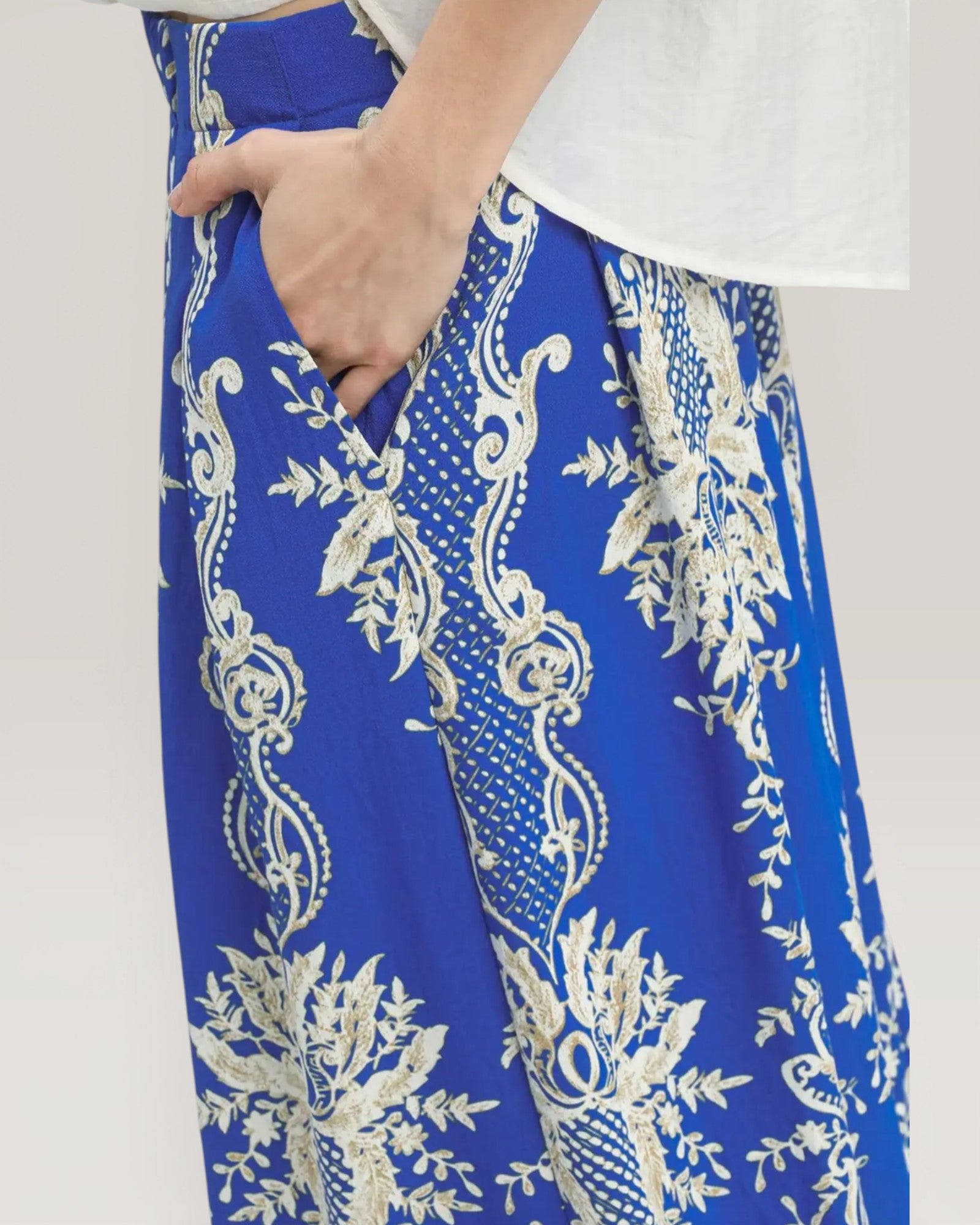 Royal & Ivory Baroque Wide Leg Pants