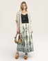 Ivory & Charcoal Baroque Wide Leg Pants