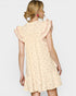 Cream & Blush Bow Print Mini Dress