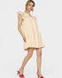 Cream & Blush Bow Print Mini Dress