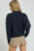 Navy Button Front Cardigan