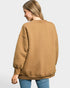 Camel Quilted Button Front Cardigan