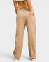 Khaki Rope Belt Wide Leg Pants
