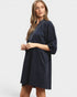 Navy Corduroy Pocket Mini Dress