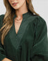 Hunter Green Corduroy Pocket Mini Dress