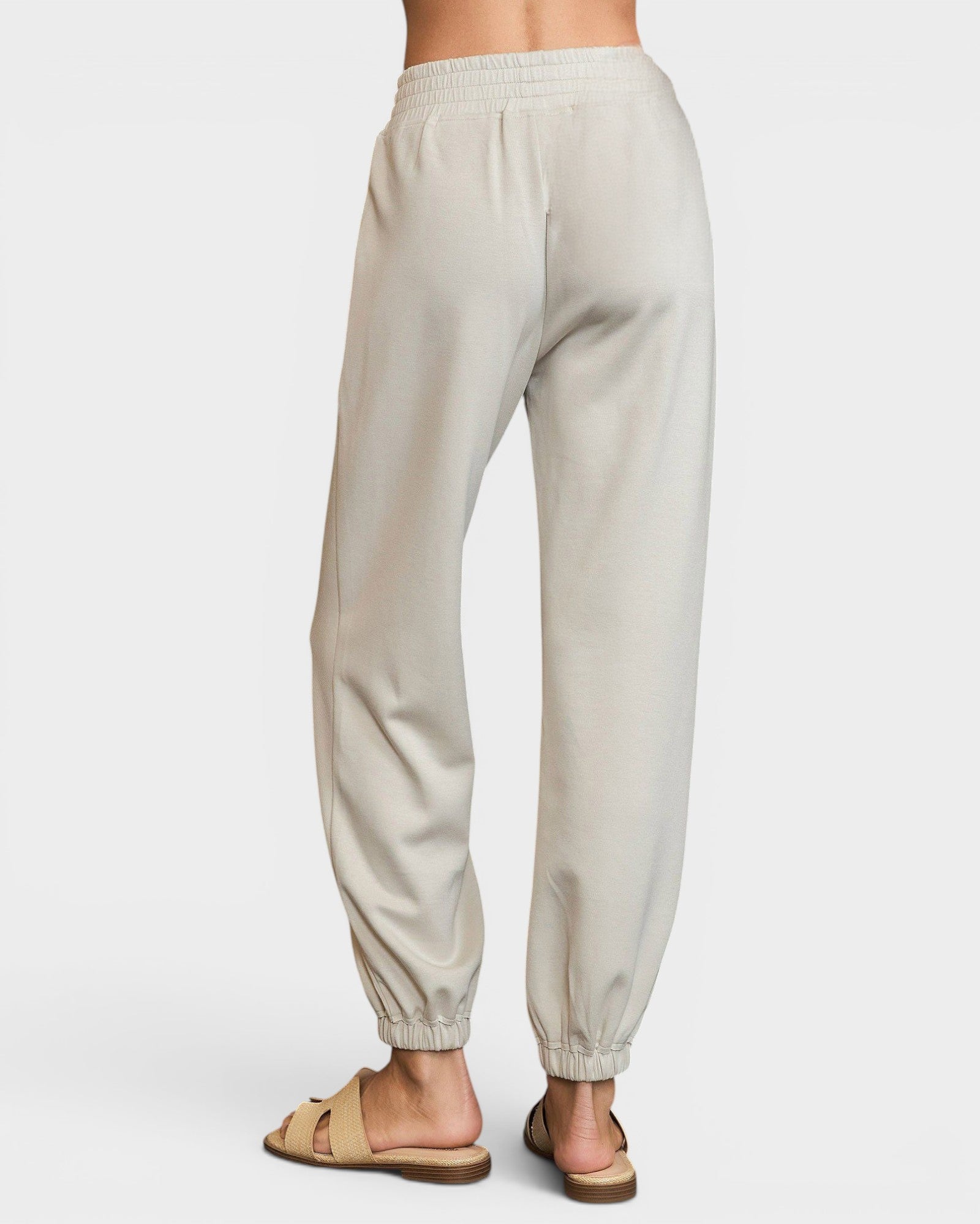 Ivory Pull-On Jogger Pants