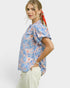 Sky Blue Floral Blouse