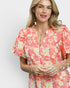 Coral Floral Blouse