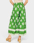 Green Floral Wide Leg Pants