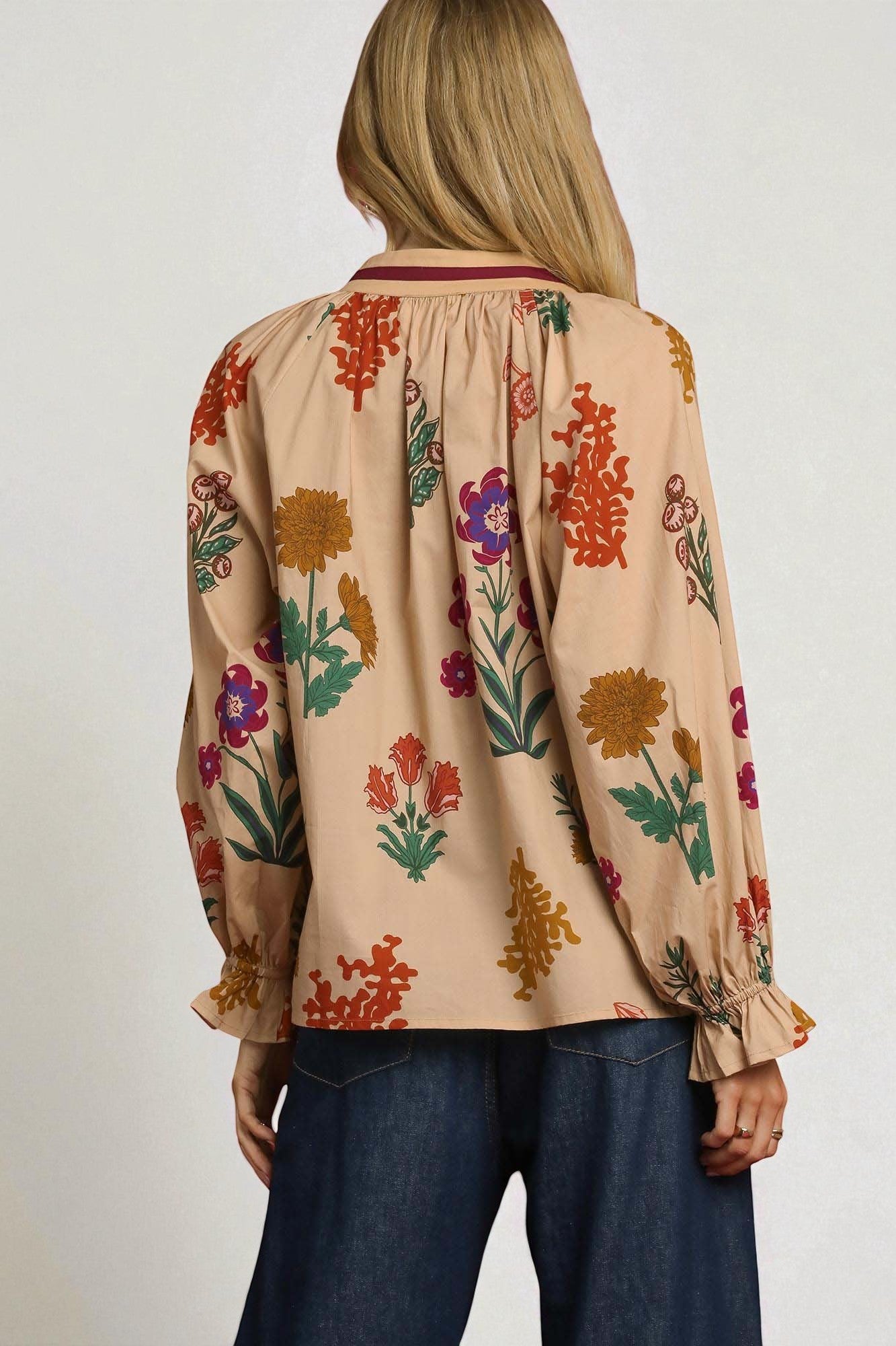 Sandstone Multi Floral Blouse