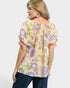 Sunwashed Yellow Multi Floral Ruffle Blouse
