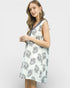 Ivory & Navy Floral Sleeveless Shift Dress