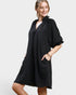 Black Floral Jacquard Mini Dress