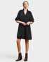 Black Floral Jacquard Mini Dress