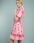 Blush & Fuchsia Floral Mini Dress