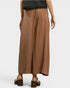 Brown Tencel Wide Leg Pants