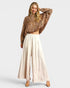 Tan Leopard Long Sleeve Blouse